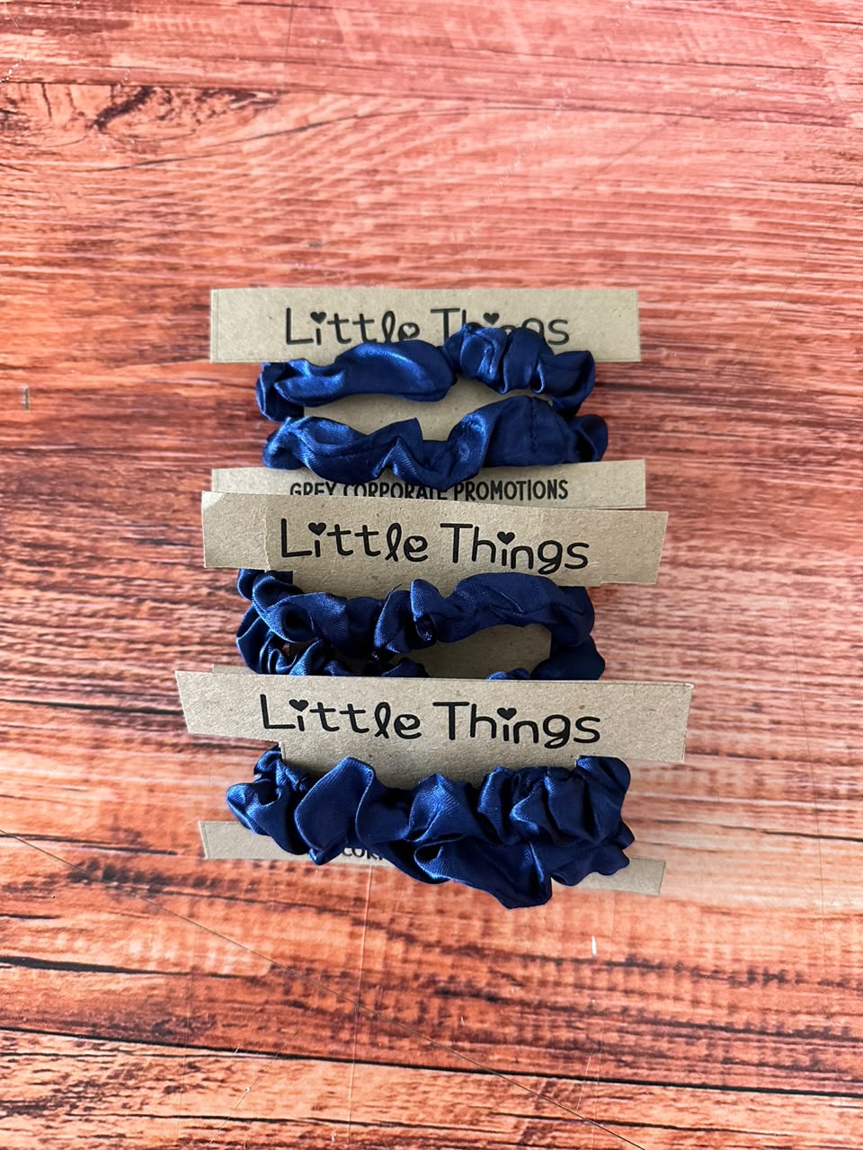 Plain Scrunchies Blue Per Set